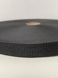 1” Black Polypropylene Webbing