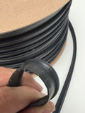 5/32 Black & White Welt Cord Embossed Molded