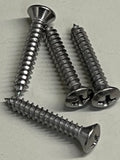 Phillips Oval Head Tapping Screw #8 x 1 Inch