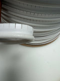 5/32 Black & White Welt Cord Embossed Molded