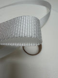 1” Black & White Polypropylene Webbing