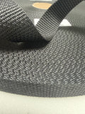 1” Black & White Polypropylene Webbing