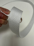 1” Black & White Polypropylene Webbing