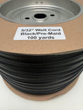 5/32 Black & White Welt Cord Embossed Molded