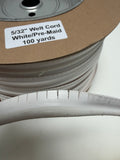5/32 Black & White Welt Cord Embossed Molded