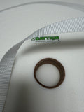 1” Black & White Polypropylene Webbing