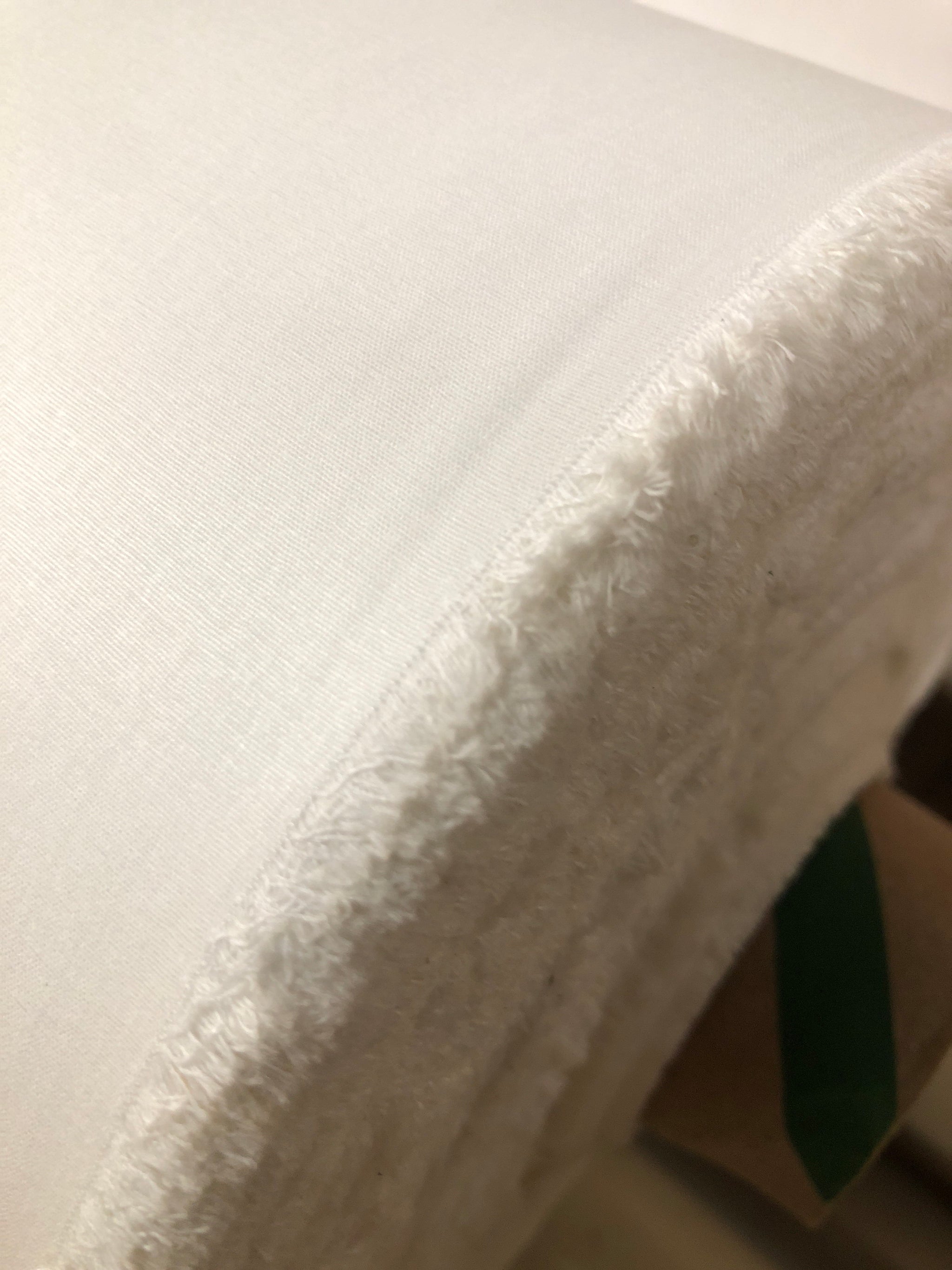 Down-Proof Cotton Ticking 180 Thread Count Fabric Bright White 180