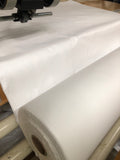 Down-Proof Cotton Ticking 180 Thread Count Fabric Bright White 180 Thread Count