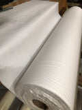 Down-Proof Cotton Ticking 180 Thread Count Fabric Bright White 180 Thread Count